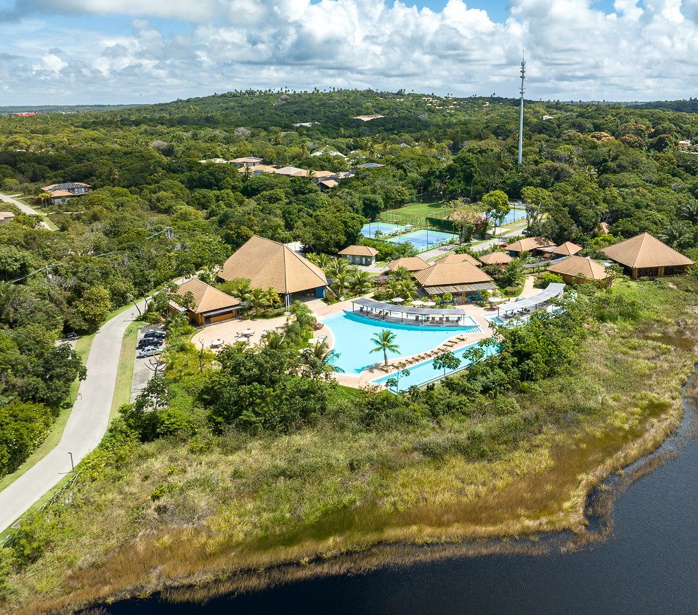 Praia Bella · vista aérea do clube