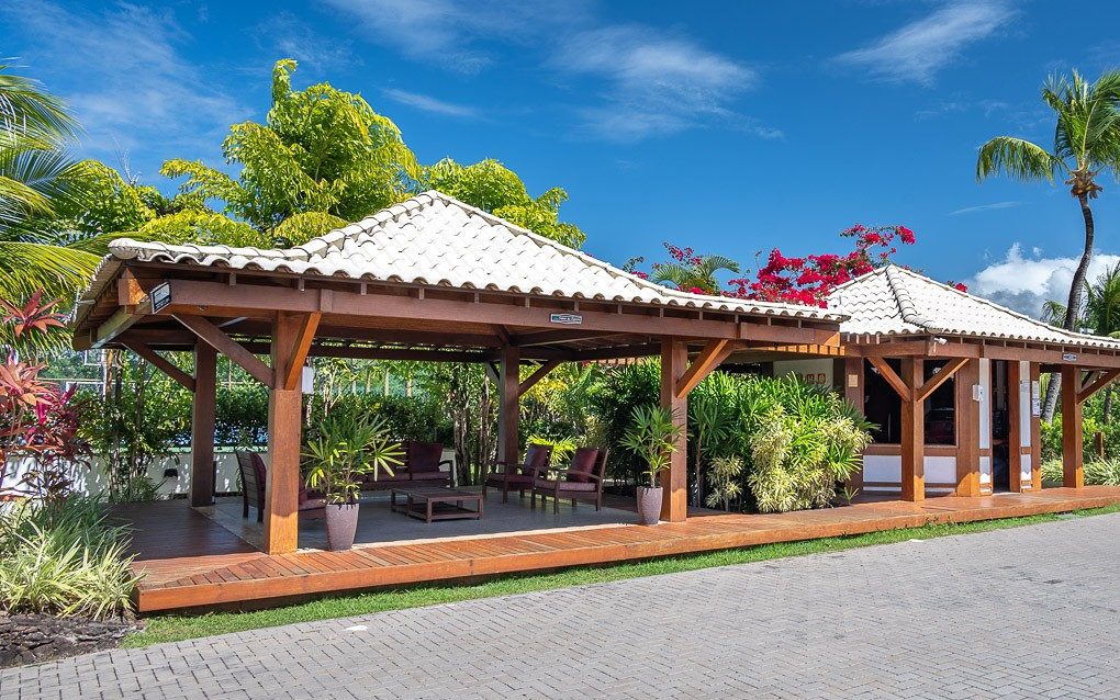 Vila da Enseada · quiosque e jardins