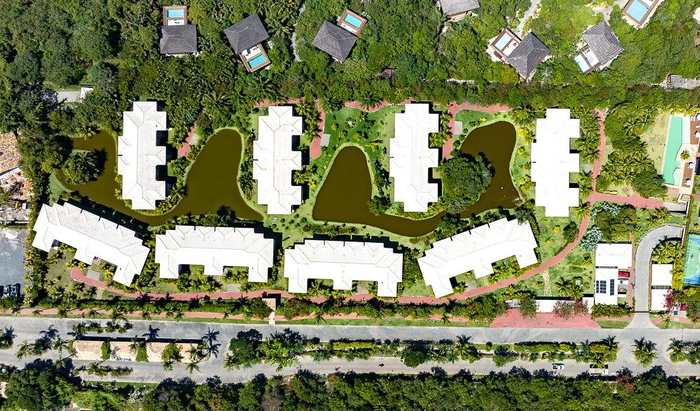 Vila da Enseada · implantação vista de cima