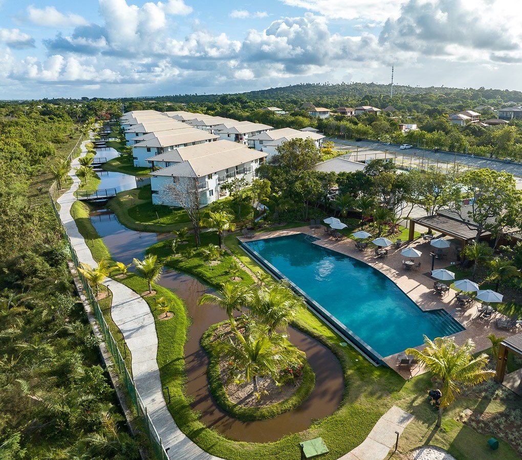 Vila do Lago · vista aérea da piscina